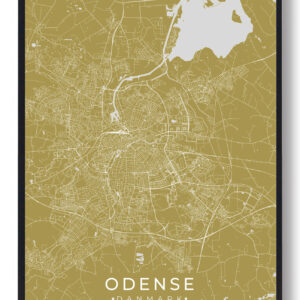 Odense plakat - gul