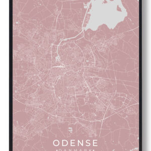 Odense plakat - lyserød